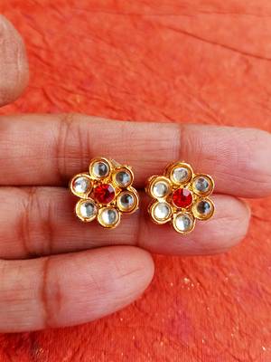 RozMili kundan earring tops 2