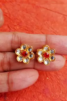 RozMili kundan earring tops