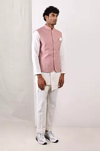 Off- White And Mauve Alistair Set