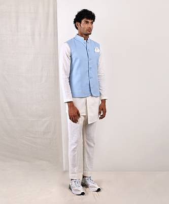 Off- White And Blue Damian Set 2