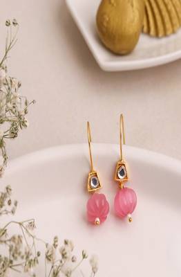 Delight Carving Drop Hook Earring 1