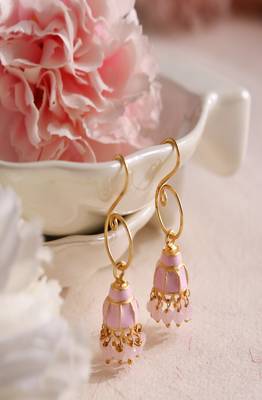 Enamel Mini Hook Jhumki 1