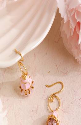 Enamel Mini Hook Jhumki 3