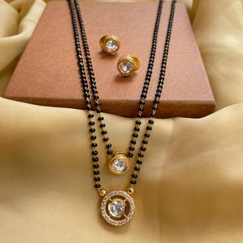 White diamond mangalsutra 2