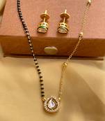 White diamond mangalsutra