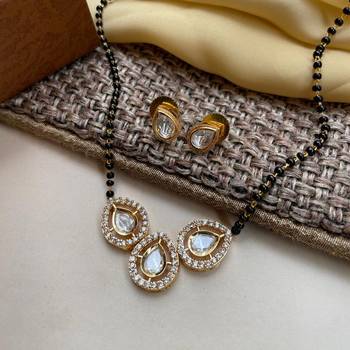 White diamond mangalsutra 1