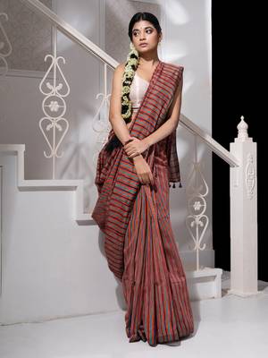 Multicolor Ikkat Handloom Saree 1
