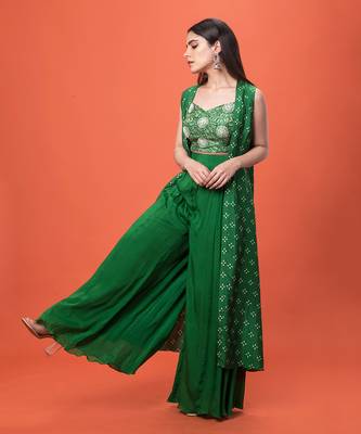 Green Flowy 3 Piece Set 2