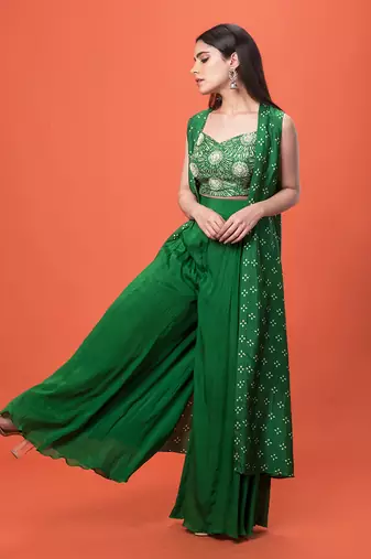 Green Flowy 3 Piece Set