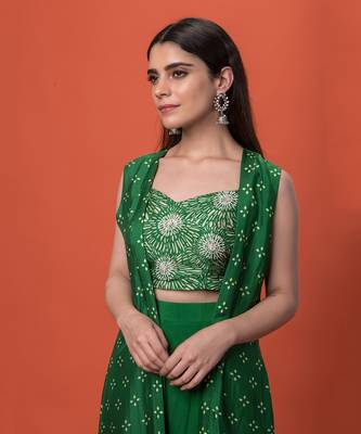Green Flowy 3 Piece Set 3