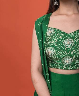 Green Flowy 3 Piece Set 4