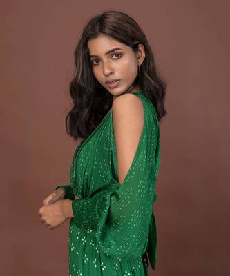 Green Bohemian Lehenga Set 6