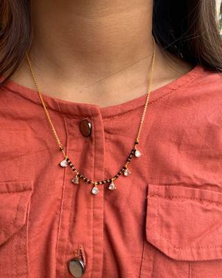 White mangalsutra 1
