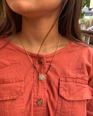 White mangalsutra 1