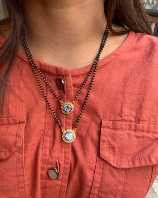 White mangalsutra 1