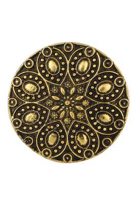 Winnig Tribal Look Oxidised Gold Plated Adjustable Floral Ring 3