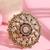 Designer Gold Plated Stone Studded Adjustable Finger Ring