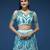Panchhi Women SeaGreen Embroidered Sequins Semi-Stitched Lehenga & Unstitched Blouse with Dupatta