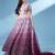 Panchhi Women Lavender Net Zig-Zag Embroideried Semi-Stitched Lehenga, Unstitched Blouse & Dupatta