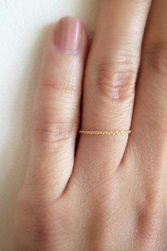 COMBO 2 Golden Chain finger rings