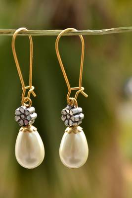 Designer Pearl Earrings danglers drops 2