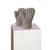 Lushomes Brown Small Checks Heat ResisCreamt Kitchen Oven Mitten, Pack of 2 (Size 17 x 32 cms, 2 pc Set)