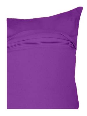Lushomes Sofa Cotton Cushion Covers Online with  Foil Printed (2 Pcs, Size: 16''x16'') (Voilet ETH) 1