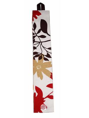  Cotton Black Leaf  Bloomberry Curtains with 8 Eyelets &  Tiebacks for Door Size: (54x90 Inches),Pack of: 1 4