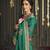 Jade embroidered pure silk saree with blouse