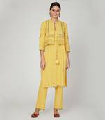 Sunset Jasmine Jacket Kurta Pants Set