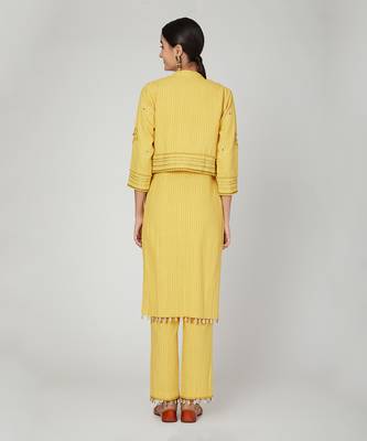 Sunset Jasmine Jacket Kurta Pants Set 2
