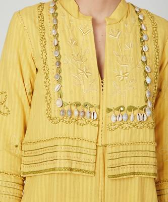 Sunset Jasmine Jacket Kurta Pants Set 4