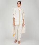 White Lotus Short Kurta Pants Set