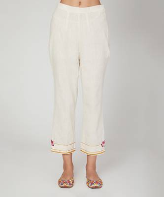 White Lotus Cape Pant Dupatta Set 3