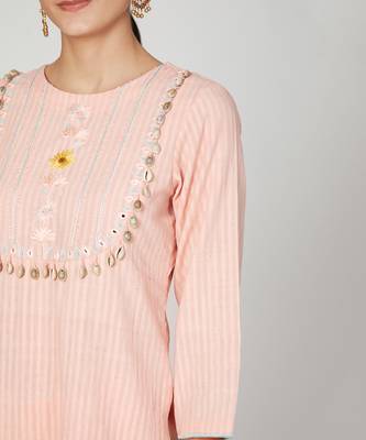Pink Sunset Kurta Set 4