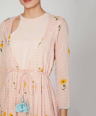 Pink Sunset Keyhole Kurta 3
