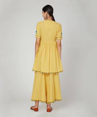 Sunset Jasmine Kurta Palazzo Set 2
