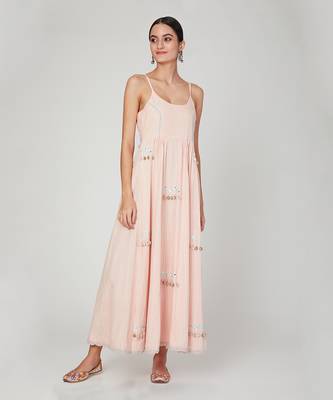 Pink Sunset Kalidar Kurta Pant Dupatta Set 3