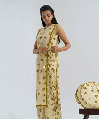 Beige Caramel Bloom Dress 2
