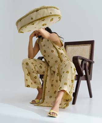 Beige Caramel Bloom Dress 3