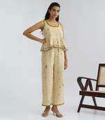 Beige Honeydew Co- Ord Dress Set