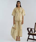 Beige Honeydrop Co Ord Dress Set