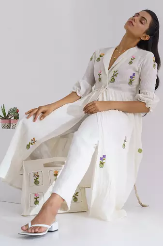 Beige Moonlight Dress Set