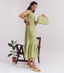 Moss Green Keylime Dress