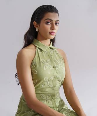Moss Green Keylime Dress 4