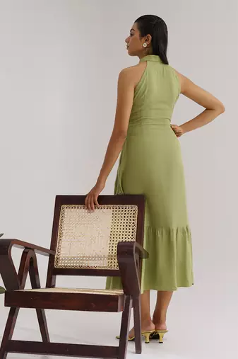 Moss Green Keylime Dress
