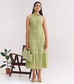 Moss Green Keylime Dress