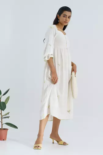 Pearl White Moondrop Dress