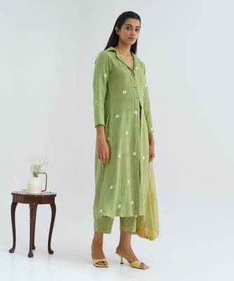 Green Daisy Coast Dress Set 2