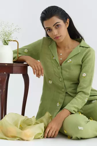 Green Daisy Coast Dress Set